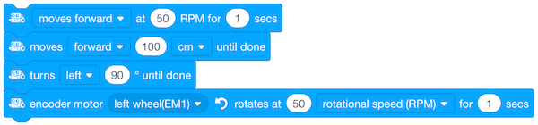 wartende Bewegungsblöcke