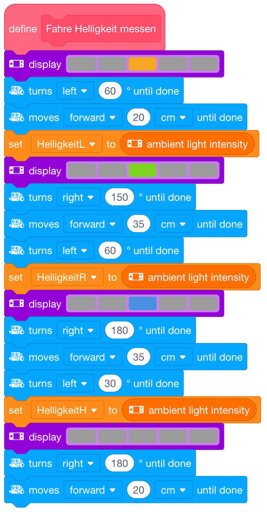 Fahre Helligkeit messen Code