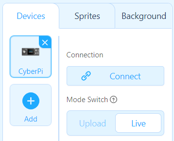 CyberPi Device auswählen